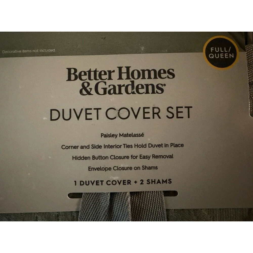 Better Homes & Gardens Sage Green Duvet Cover Set - Full/Queen